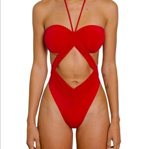 Riot Swim Red One Piece Bikini